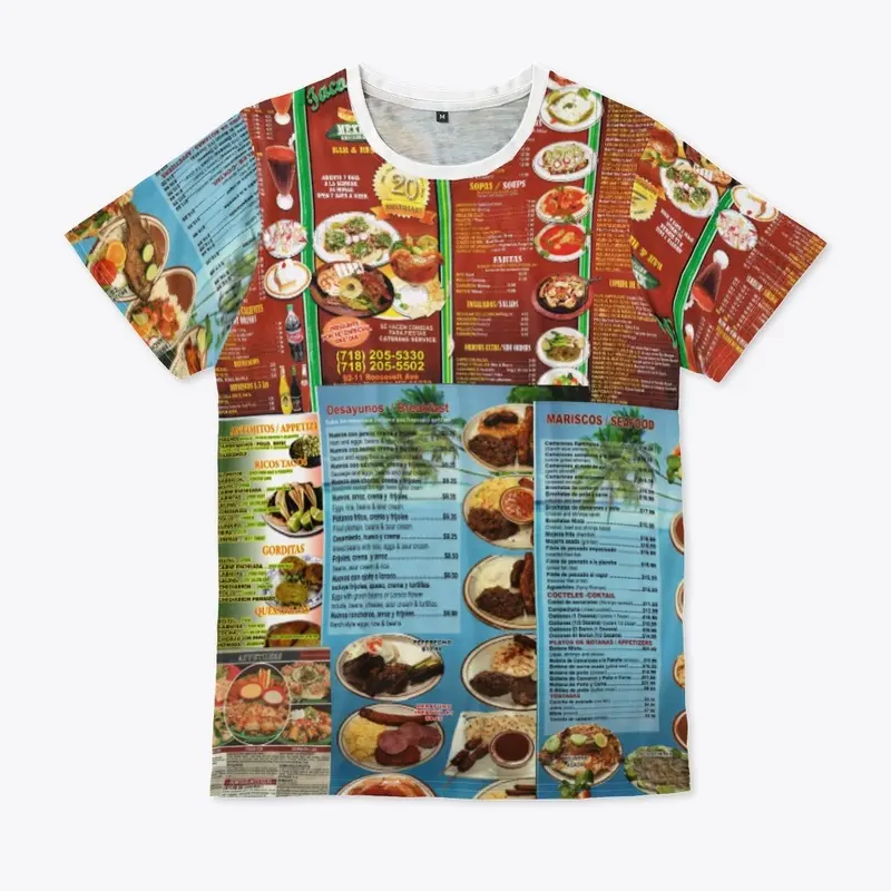 Mexican menu shirt